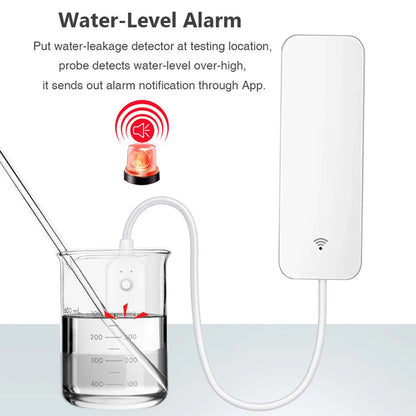 Tuya Wifi Water Leak Sensor, Water Leak Detector, Smartlife APP Notification Alerts,Leak Alarm Home Security Water Flood Sensor